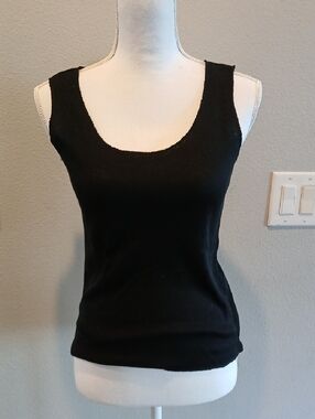 Hooters Black Ribbed Scoop Neck Tank Top Medium Liscensed